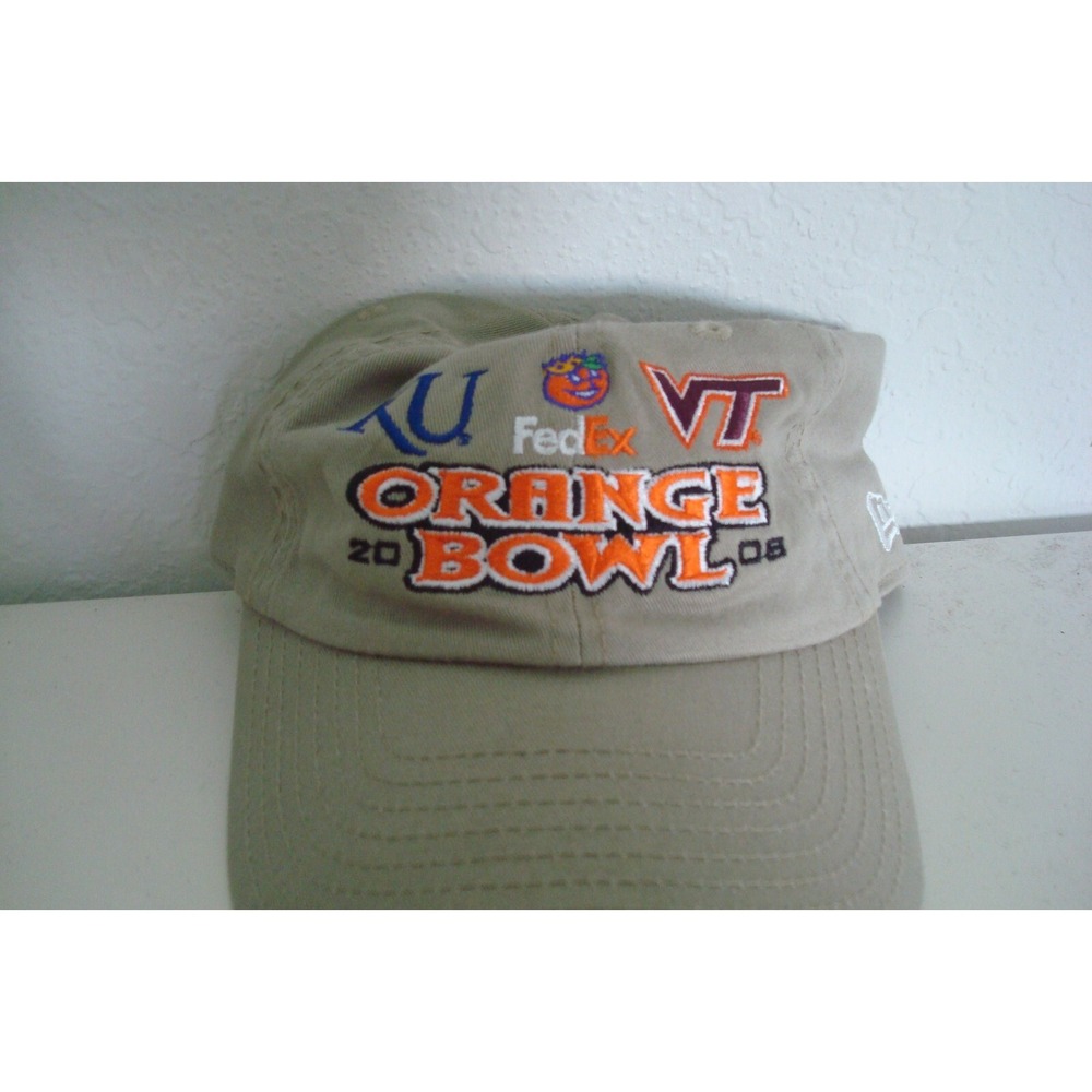 KANSAS VIRGINA FED EX BOWL  BEACH STRAPBACK DEADSTOCK‎ HAT CAP VINTAGE C3